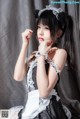 Coser @ 桜 桃 喵 Vol.021: 黑猫 妹 抖 (黑猫 女仆) (78 photos)